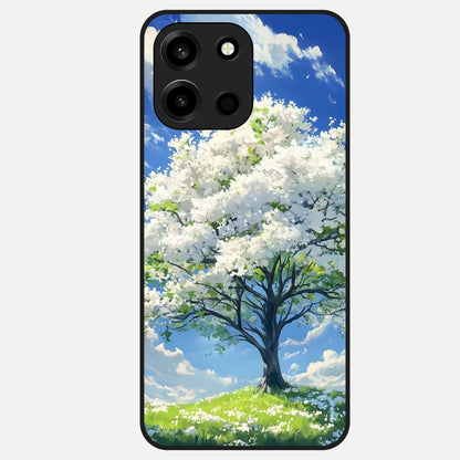  Blossom Sky Serenity Glass Case For Oneplus Nord 6 back cover – full design glossy printed glass finish