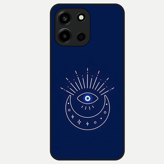  Blue Evil Eye Glass Case For Oneplus Nord 6 back cover – full design glossy printed glass finish