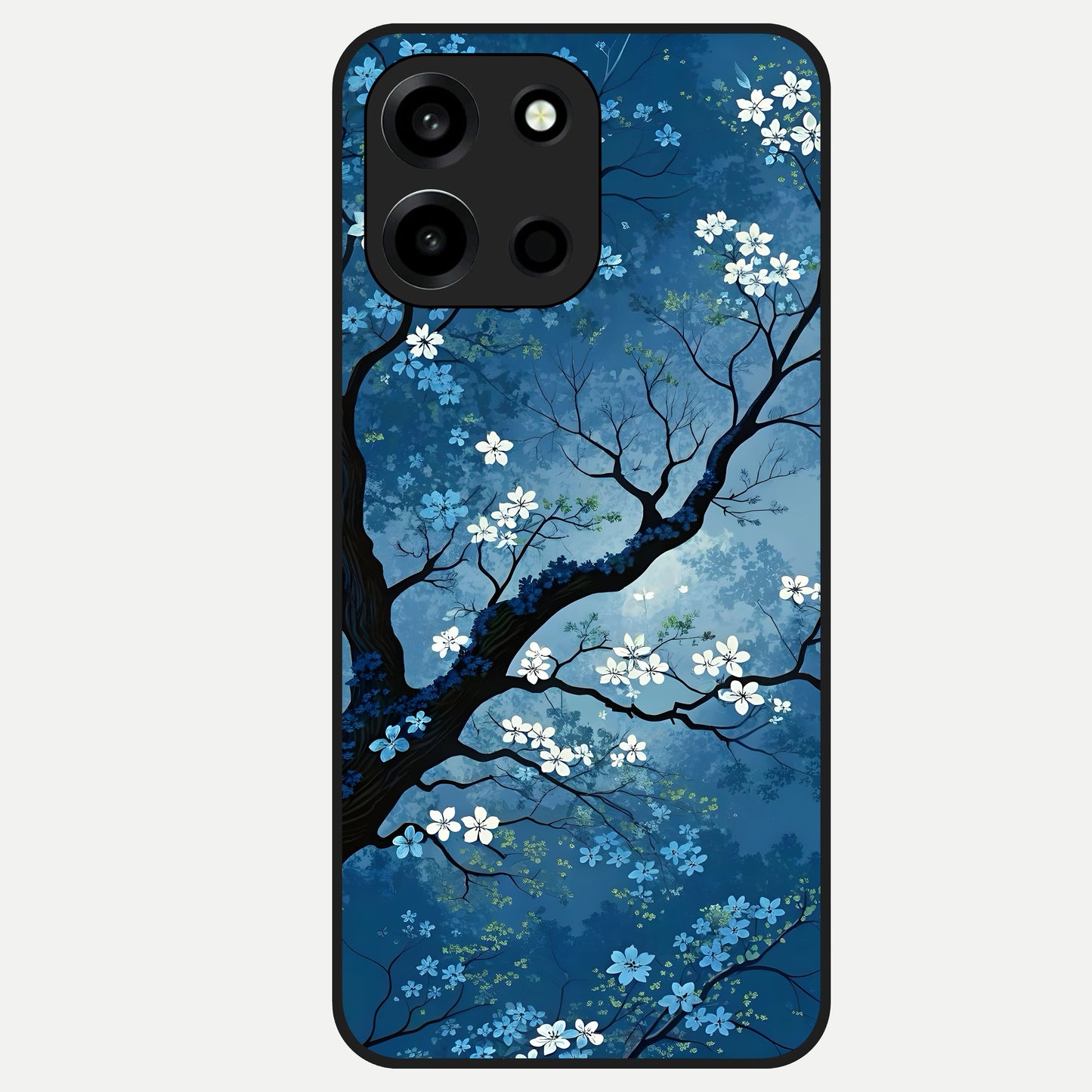  Blue Tree Serenity Glass Case For Oneplus Nord 6 back cover – full design glossy printed glass finish