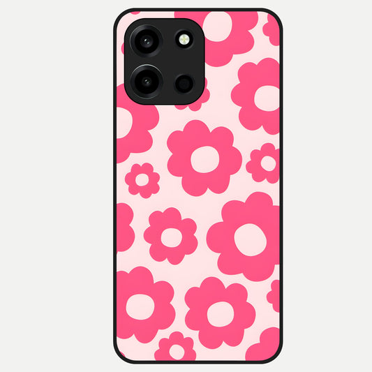  Blush Flower Pop Glass Case For Oneplus Nord 6 back cover – full design glossy printed glass finish