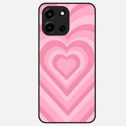  Blush Heart Waves Glass Case For Oneplus Nord 6 back cover – full design glossy printed glass finish