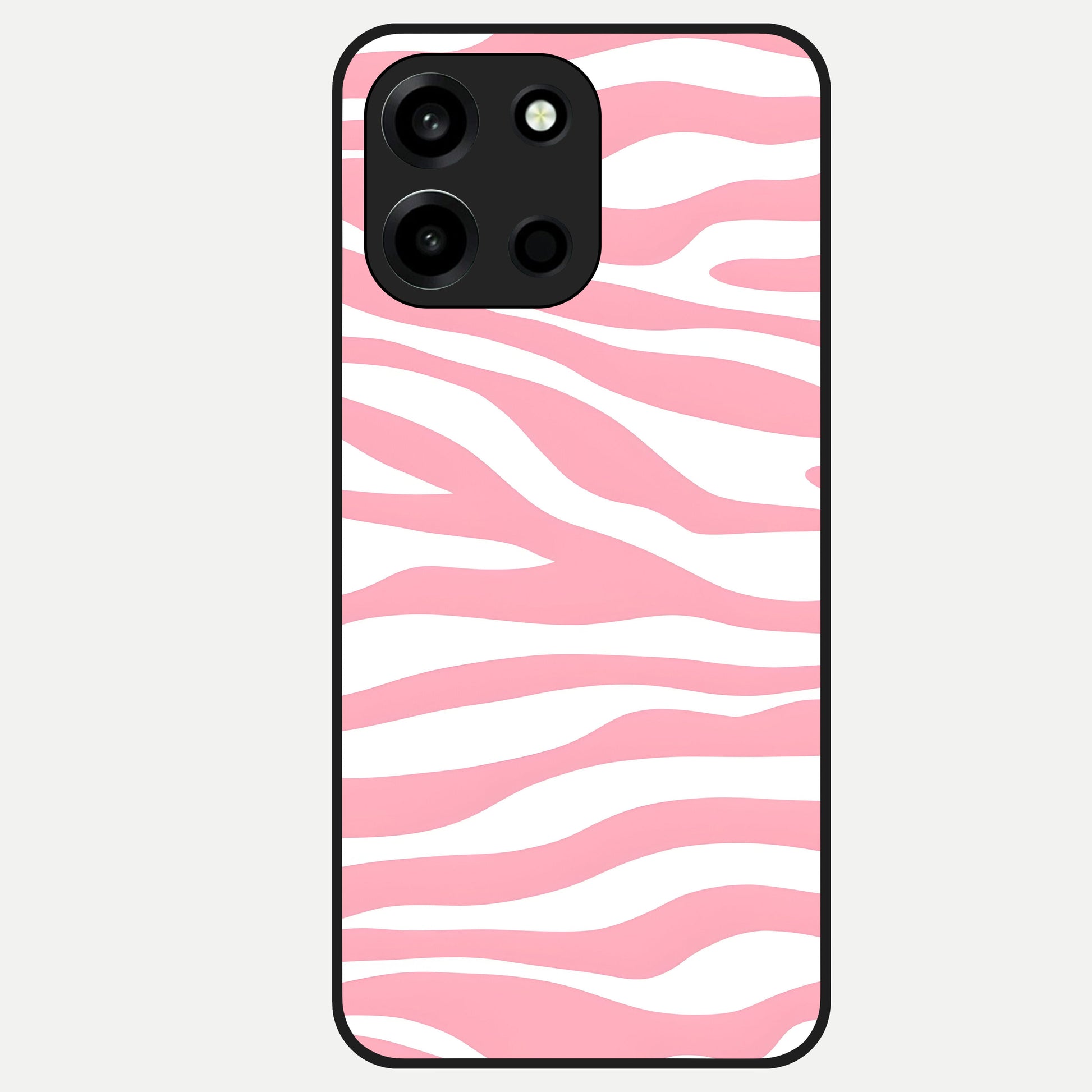 Blush Zebra Flow Glass Case For Oneplus Nord 6 back cover – full design glossy printed glass finish