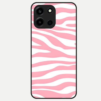  Blush Zebra Flow Glass Case For Oneplus Nord 6 back cover – full design glossy printed glass finish