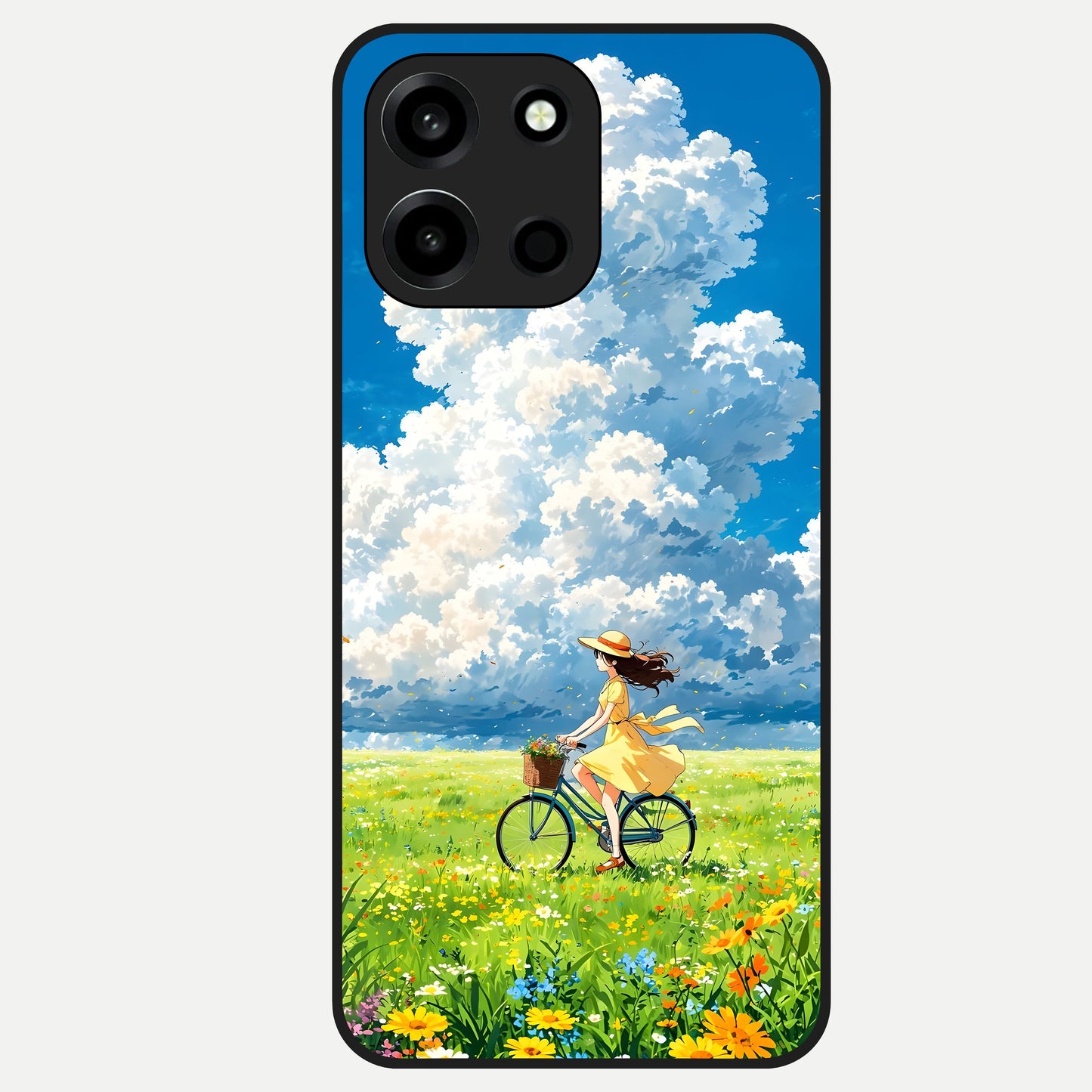  Breezy Meadow Ride Glass Case For Oneplus Nord 6 back cover – full design glossy printed glass finish