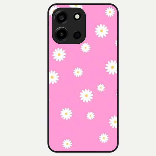  Bubblegum Daisy Pop Glass Case For Oneplus Nord 6 back cover – full design glossy printed glass finish