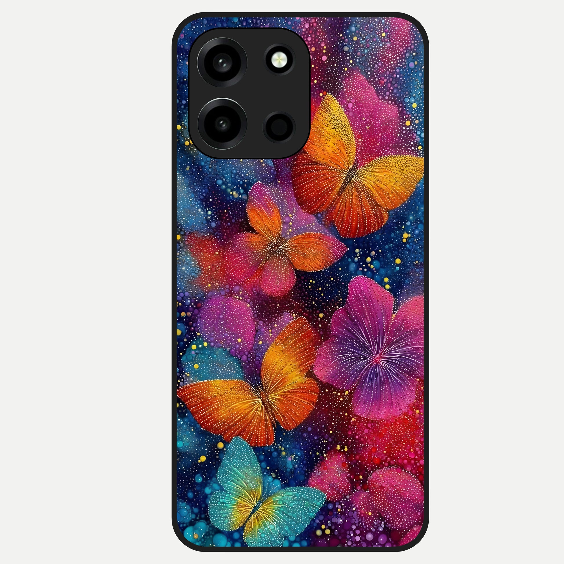  Butterfly Dream Mist Glass Case For Oneplus Nord 6 back cover – full design glossy printed glass finish