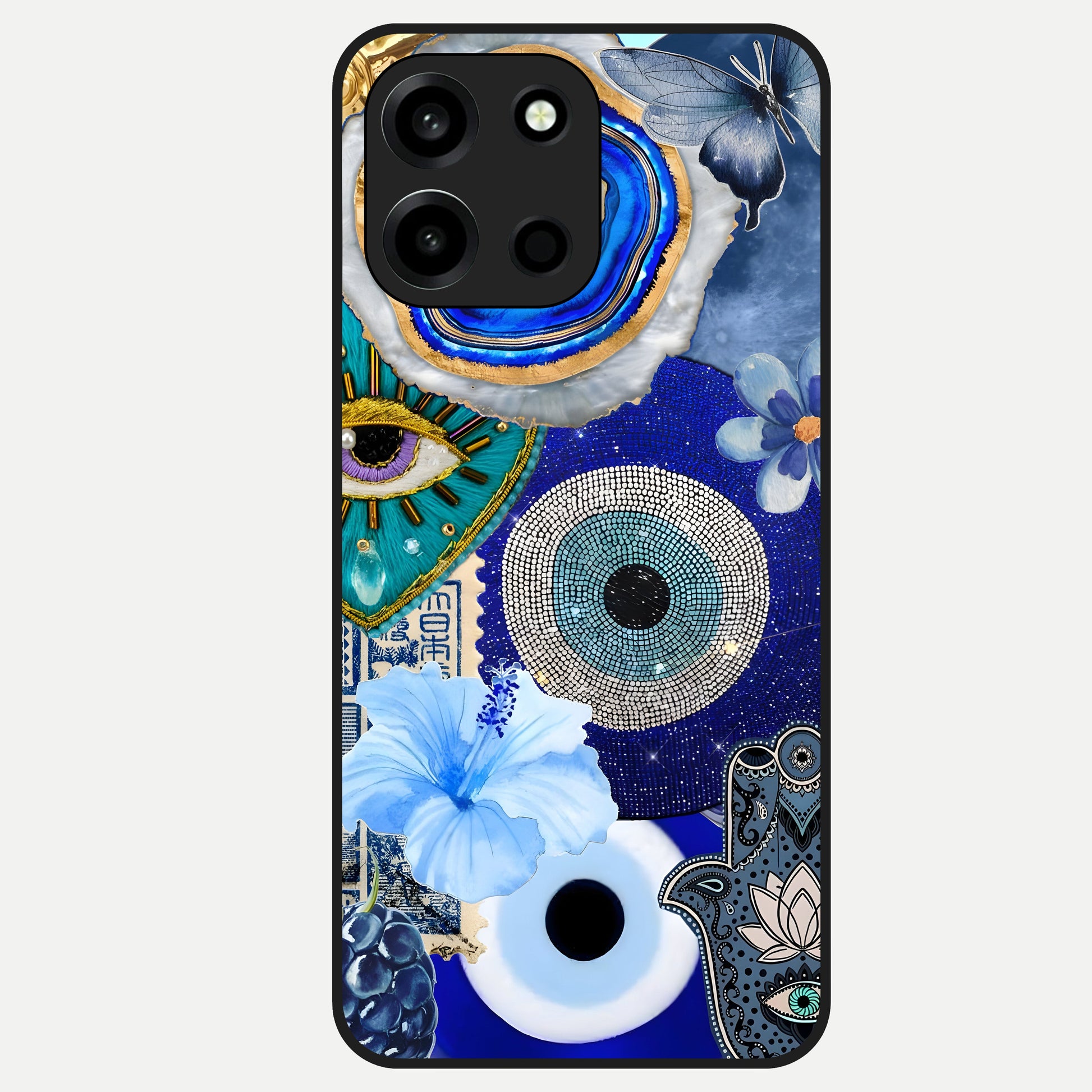 Celestial Blue Vision Glass Case For Oneplus Nord 6 back cover – full design glossy printed glass finish