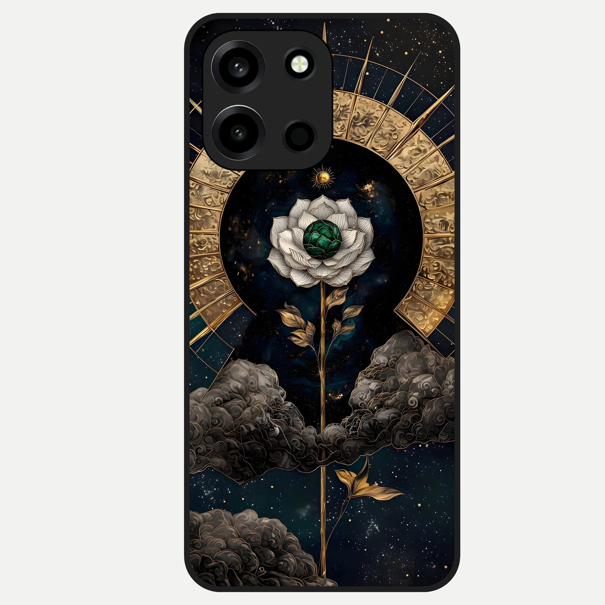  Celestial Lotus Morang Glass Case For Oneplus Nord 6 back cover – full design glossy printed glass finish