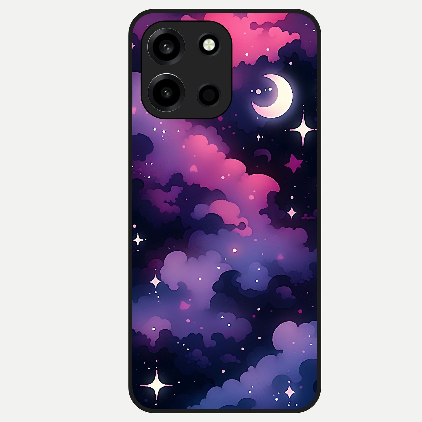  Celestial Moon Magic Glass Case For Oneplus Nord 6 back cover – full design glossy printed glass finish