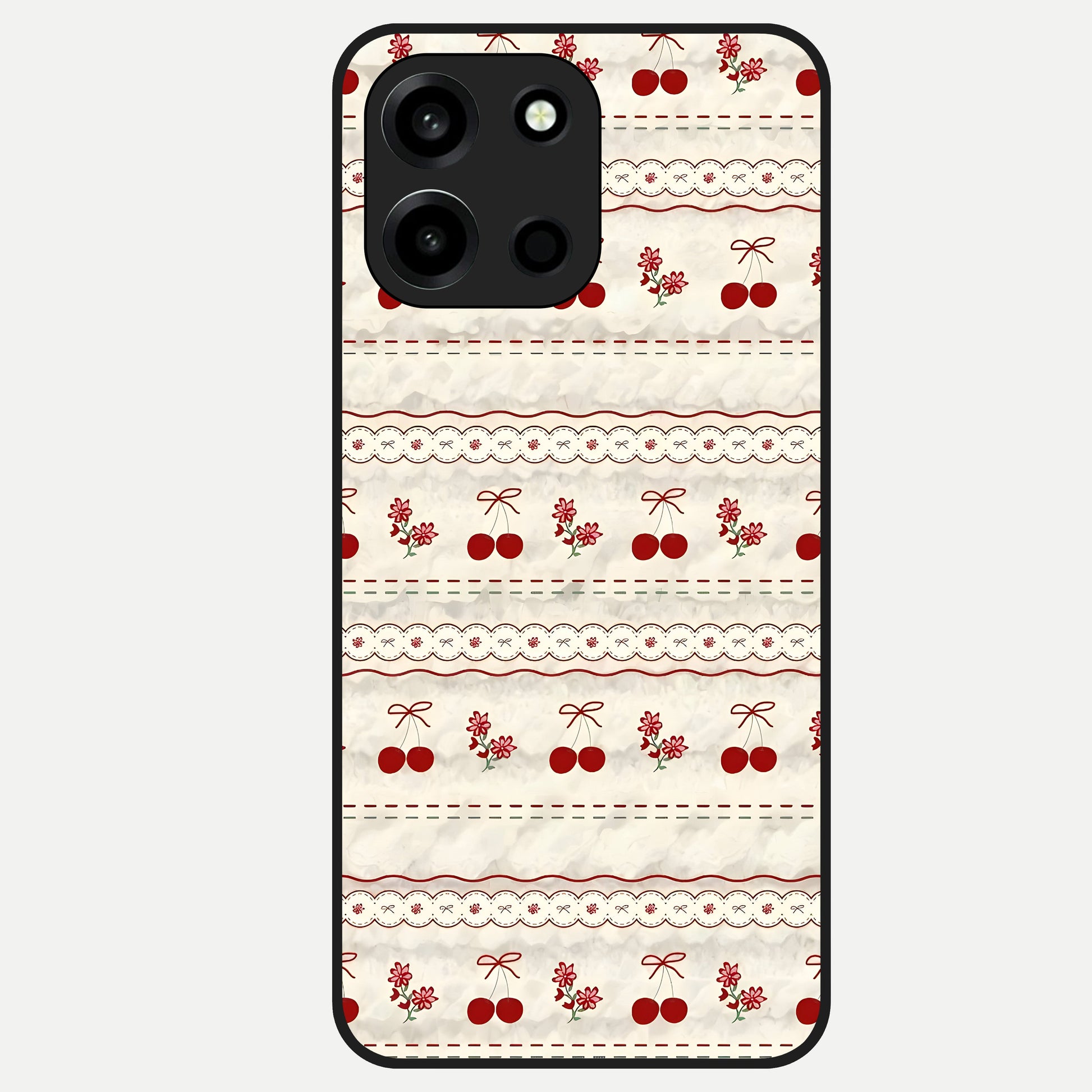  Cherry Bloom Charm Glass Case For Oneplus Nord 6 back cover – full design glossy printed glass finish