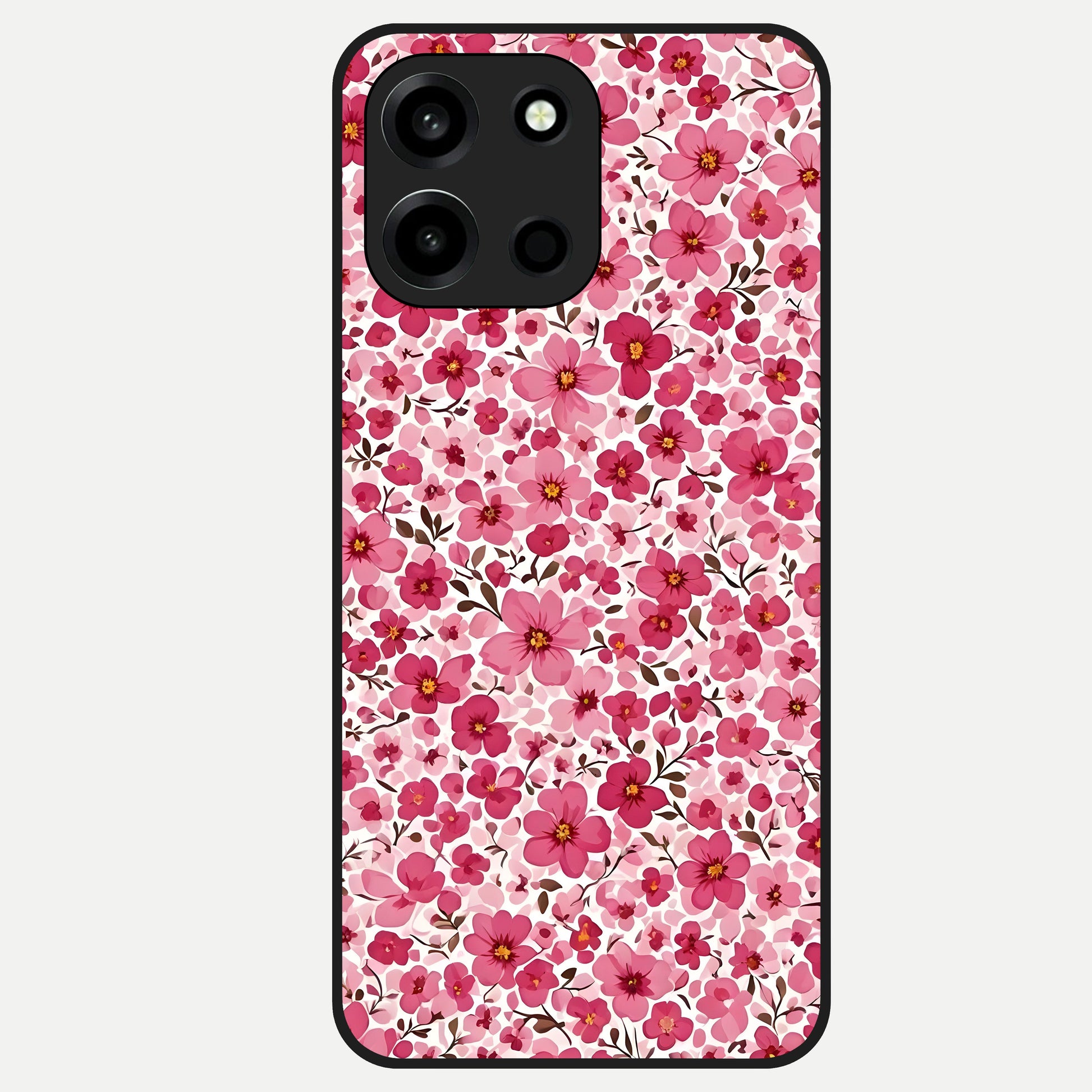  Cherry Blossom Charm Glass Case For Oneplus Nord 6 back cover – full design glossy printed glass finish