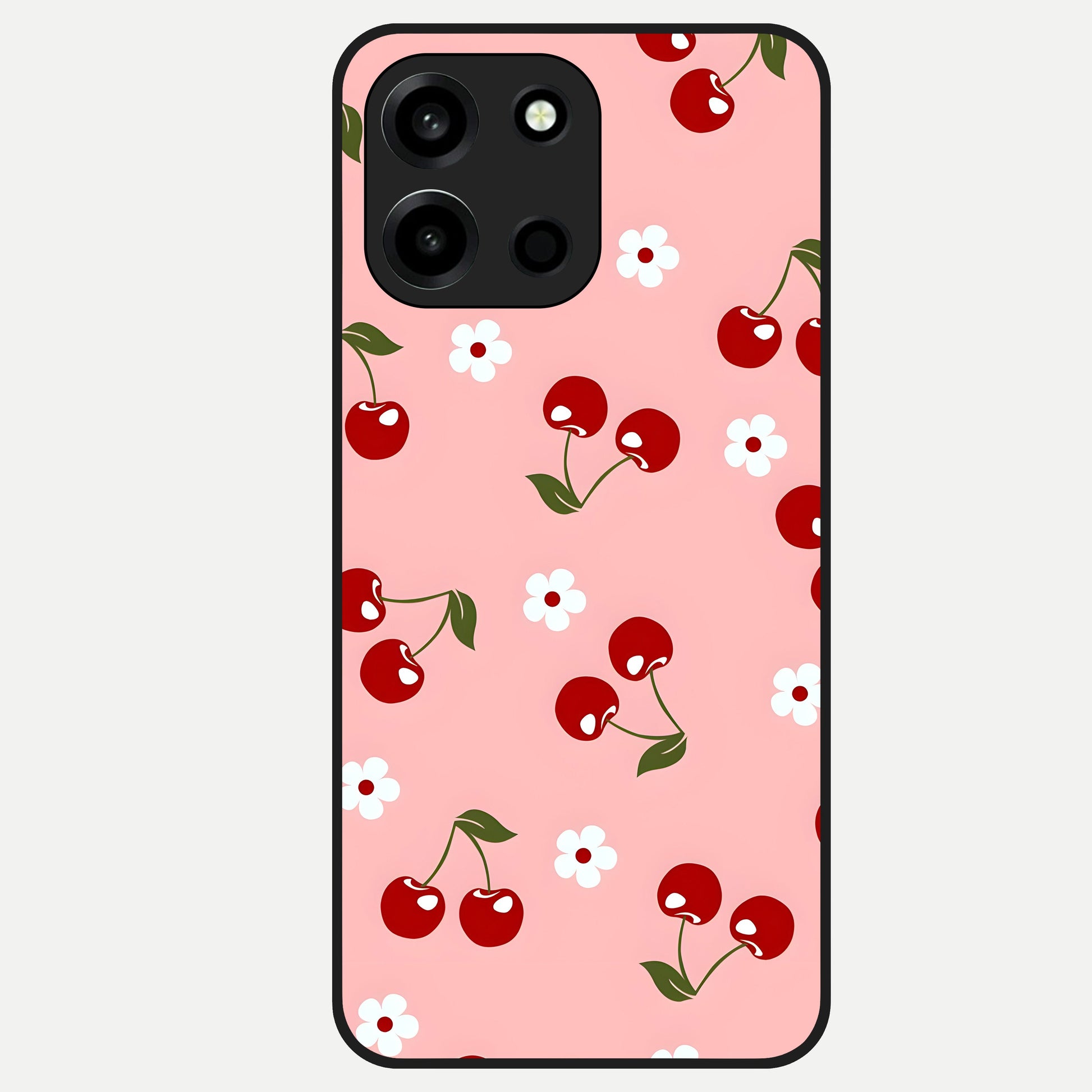  Cherry Love Mood Glass Case For Oneplus Nord 6 back cover – full design glossy printed glass finish