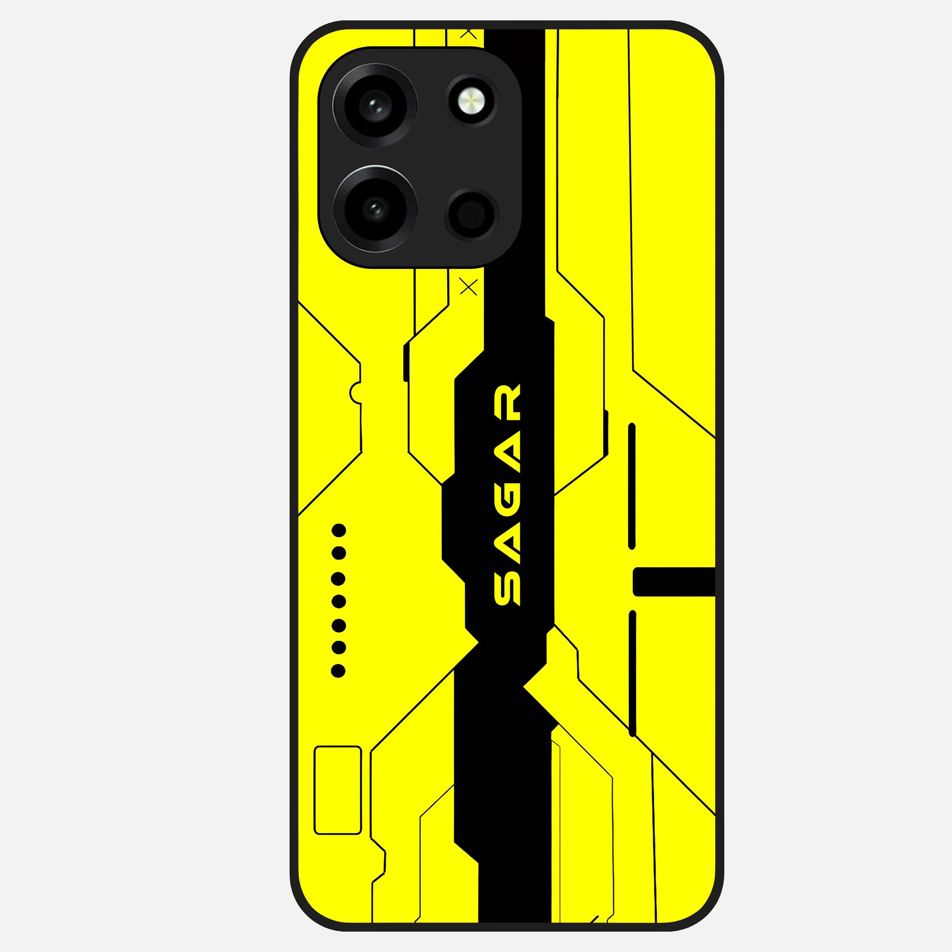  Circuit CYBERPUNK Custom Name Glass Case For Oneplus Nord 6 back cover – full design glossy printed glass finish