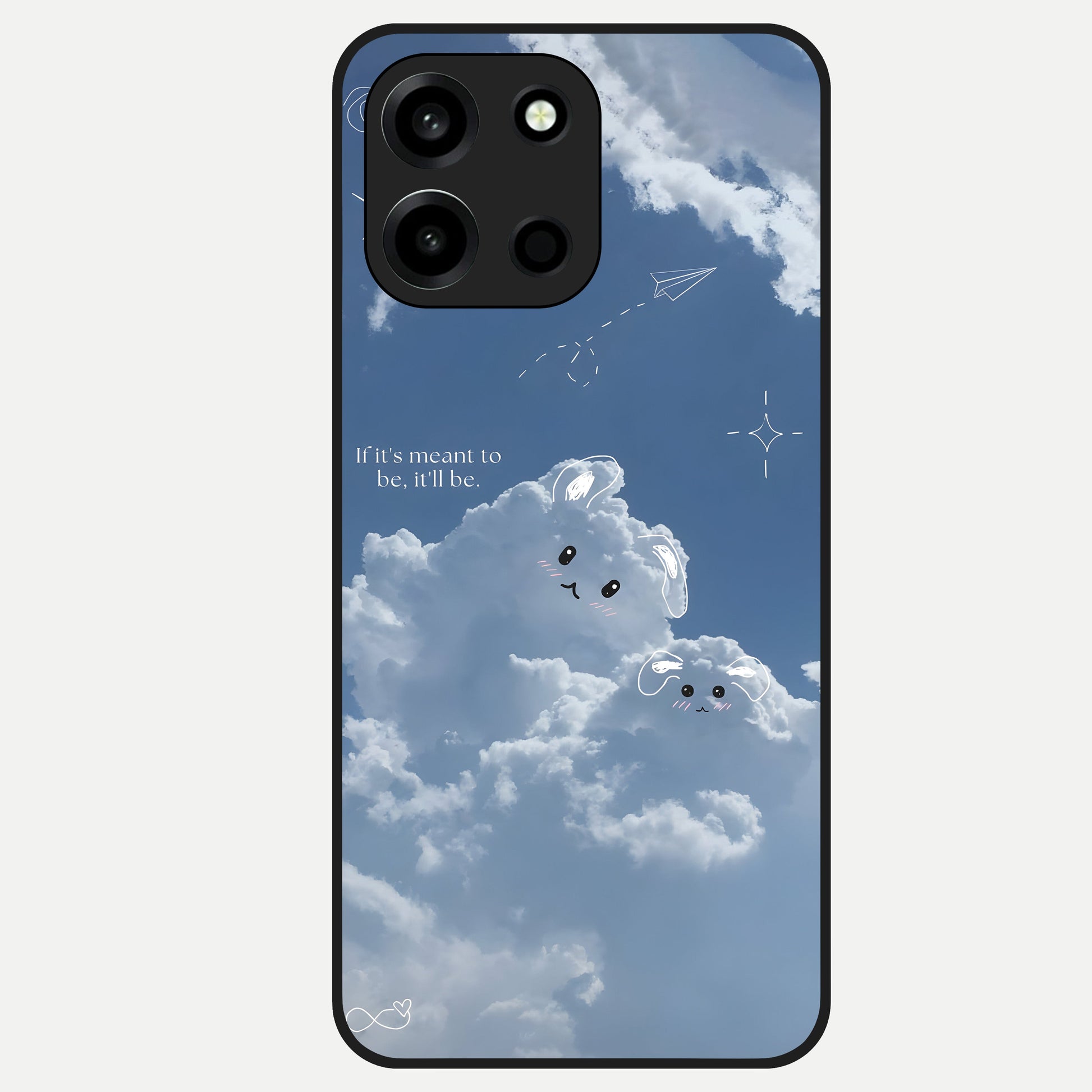  Cloud Bunny Dreams Glass Case For Oneplus Nord 6 back cover – full design glossy printed glass finish