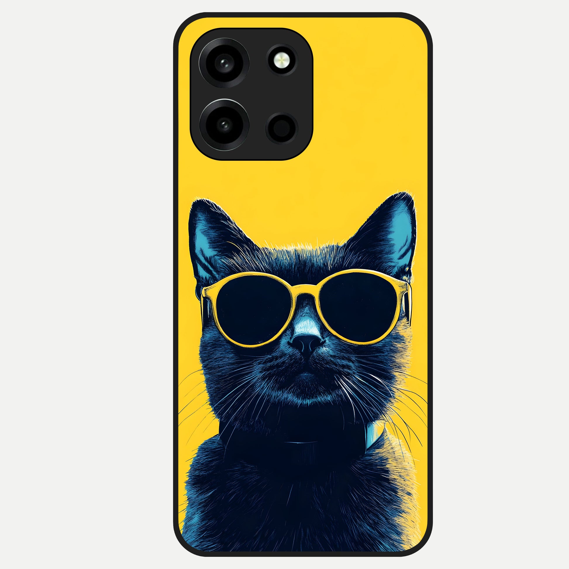  Cool Cat Vibes Glass Case For Oneplus Nord 6 back cover – full design glossy printed glass finish