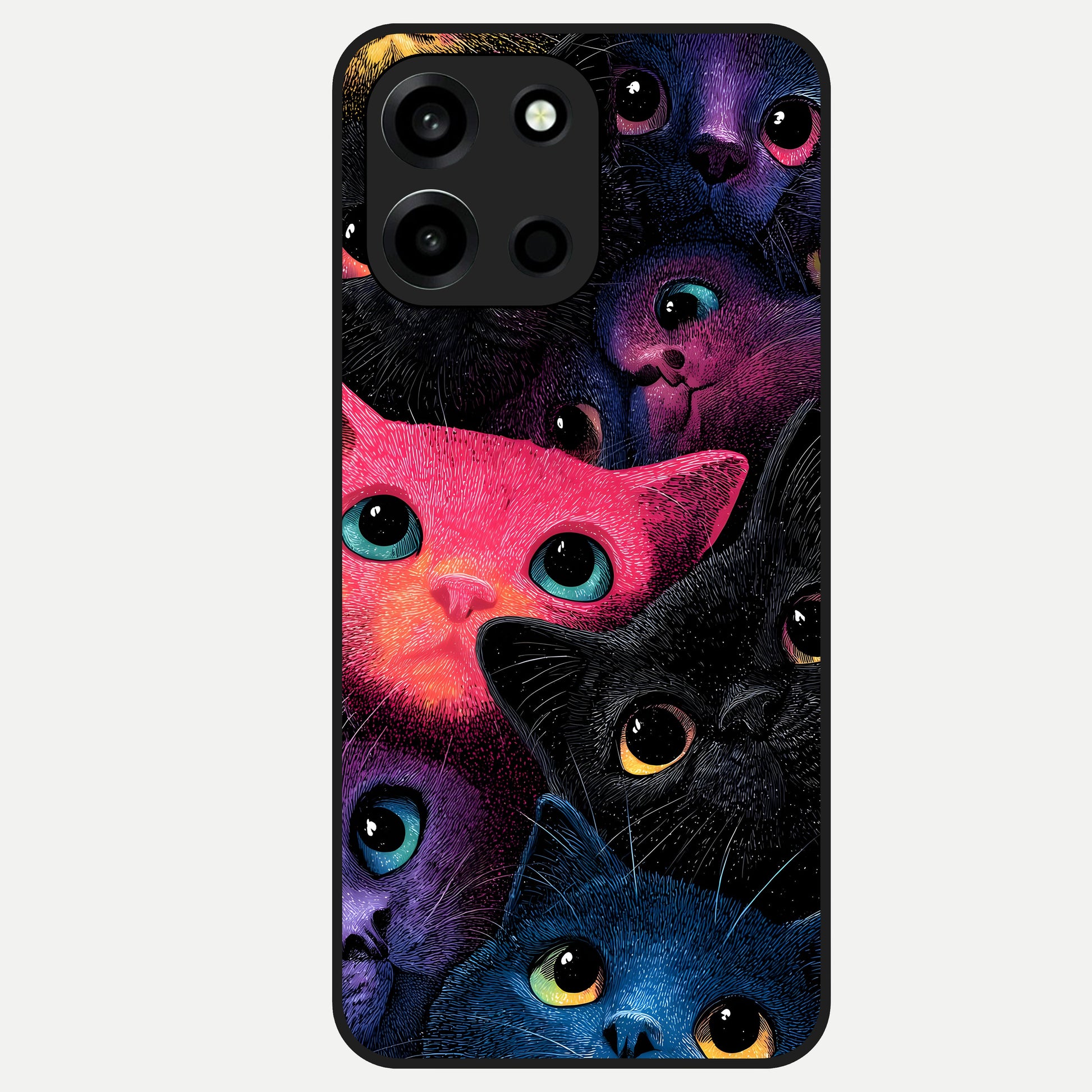  Cosmic Cats Dreams Glass Case For Oneplus Nord 6 back cover – full design glossy printed glass finish