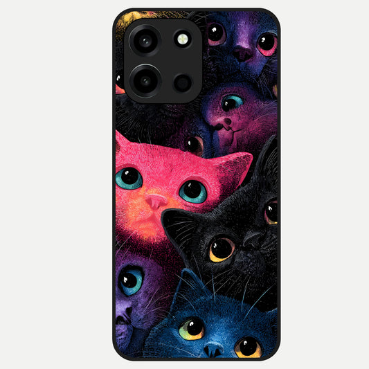  Cosmic Cats Dreams Glass Case For Oneplus Nord 6 back cover – full design glossy printed glass finish