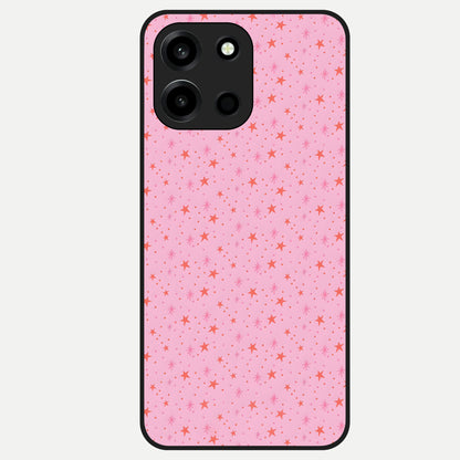  Cosmic Pink Sparkle Glass Case For Oneplus Nord 6 back cover – full design glossy printed glass finish