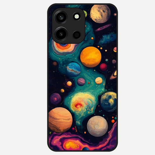  Cosmic Planet Journey Glass Case For Oneplus Nord 6 back cover – full design glossy printed glass finish