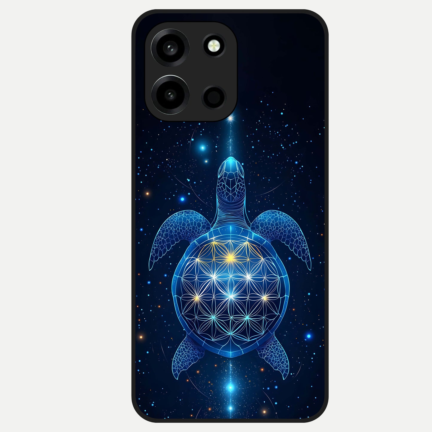 Crimson Blue Turtle Glass Case For Oneplus Nord 6 back cover – full design glossy printed glass finish
