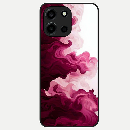  Crimson Wave Flow Glass Case For Oneplus Nord 6 back cover – full design glossy printed glass finish