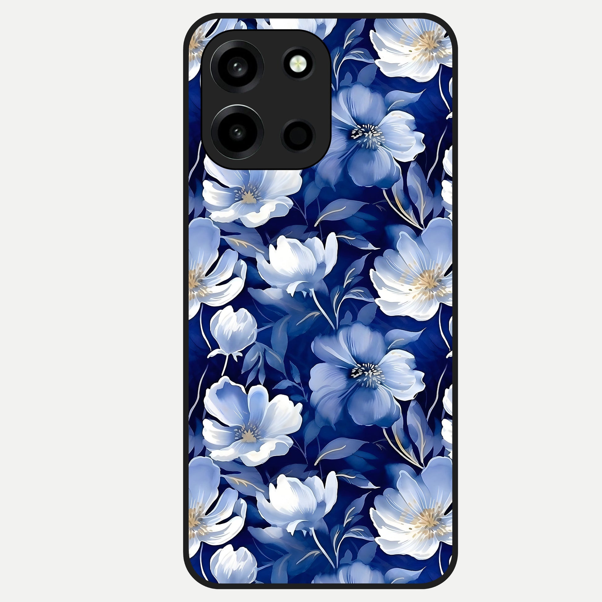  Cute Floral Patterns Glass Case For Oneplus Nord 6 back cover – full design glossy printed glass finish