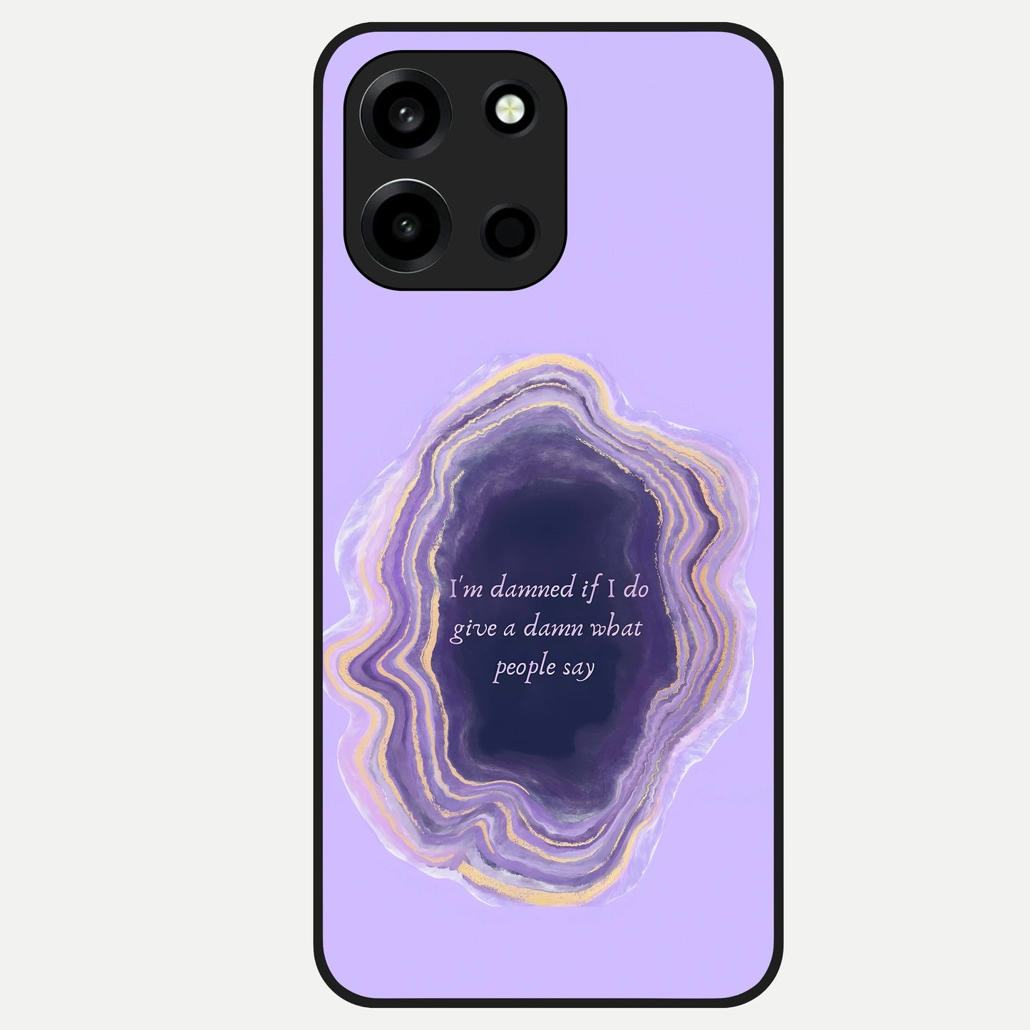  Damned People Quote Glass Case For Oneplus Nord 6 back cover – full design glossy printed glass finish