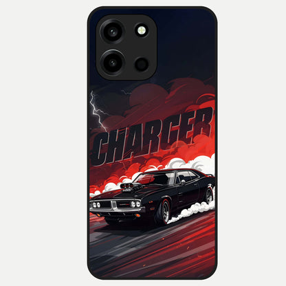  Dark Charger Fury Glass Case For Oneplus Nord 6 back cover – full design glossy printed glass finish