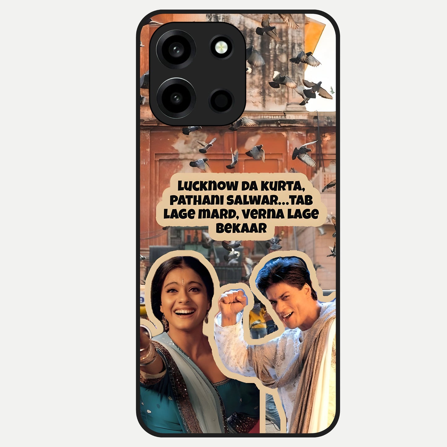  Desi Retro Vibes Glass Case For Oneplus Nord 6 back cover – full design glossy printed glass finish