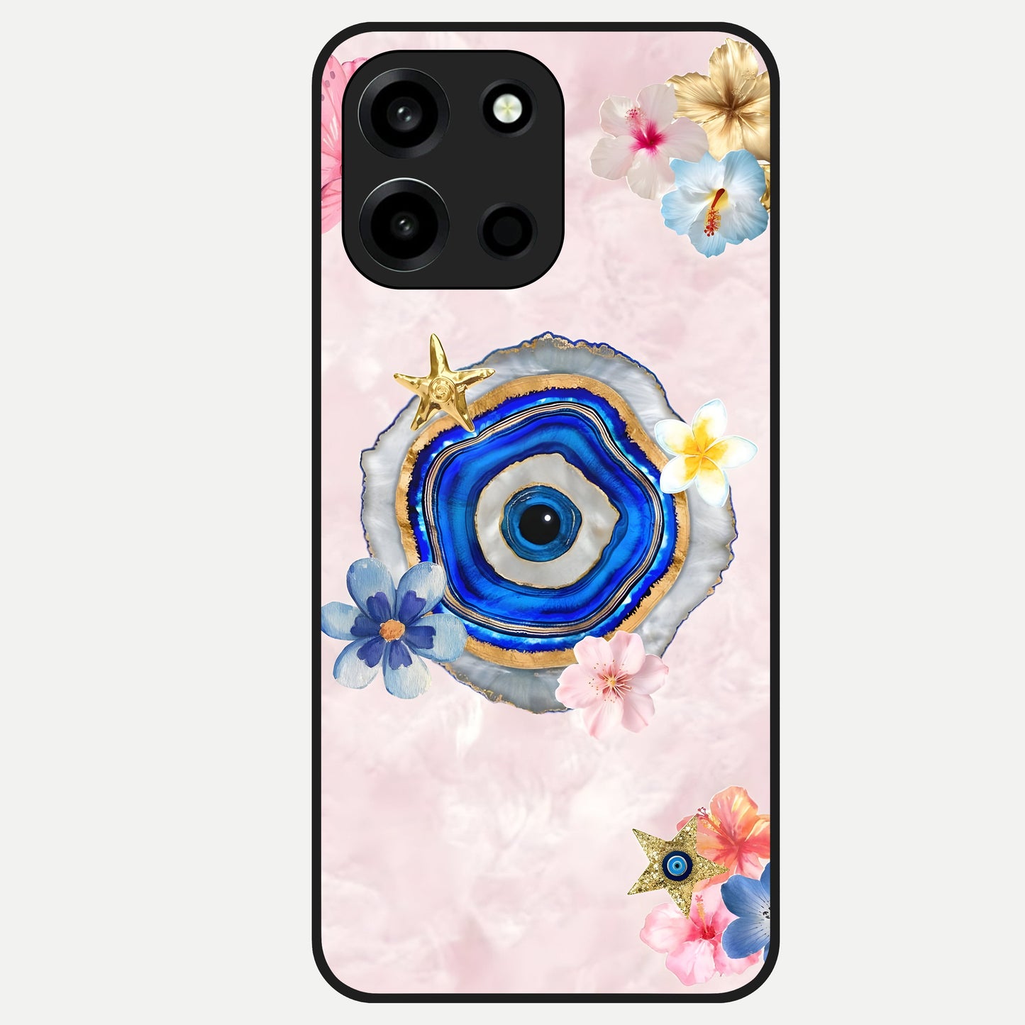  Divine Aura Bloom Glass Case For Oneplus Nord 6 back cover – full design glossy printed glass finish