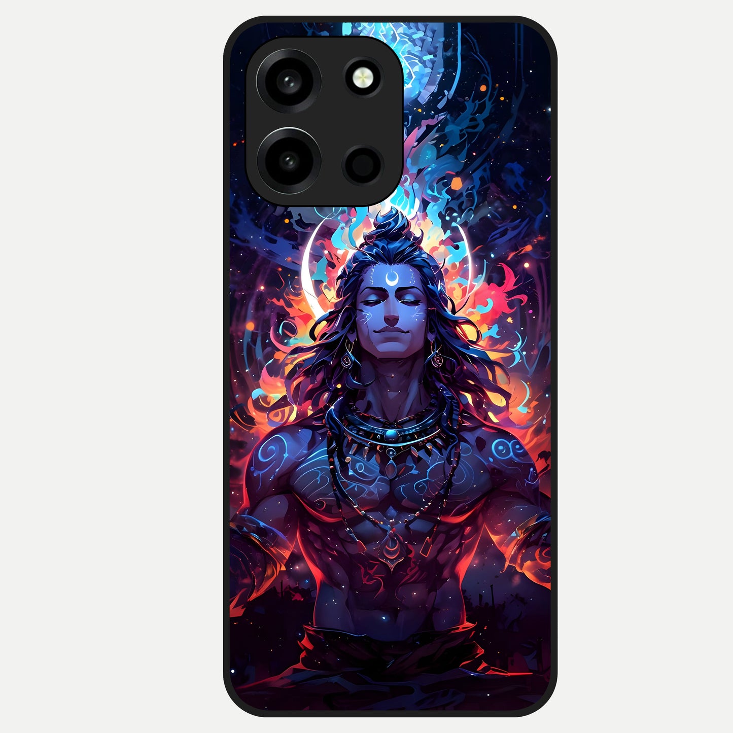  Divine Fire Shiv Glass Case For Oneplus Nord 6 back cover – full design glossy printed glass finish