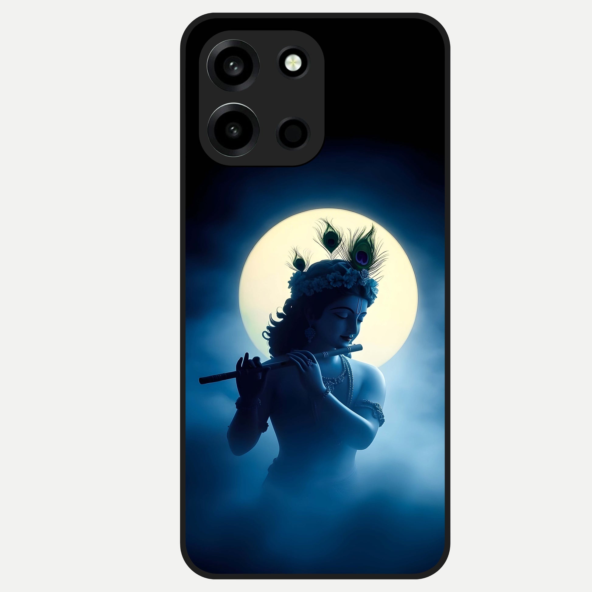  Divine Moon Flute Glass Case For Oneplus Nord 6 back cover – full design glossy printed glass finish