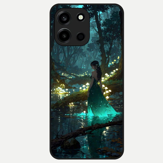  Enchanted Forest Glow Glass Case For Oneplus Nord 6 back cover – full design glossy printed glass finish