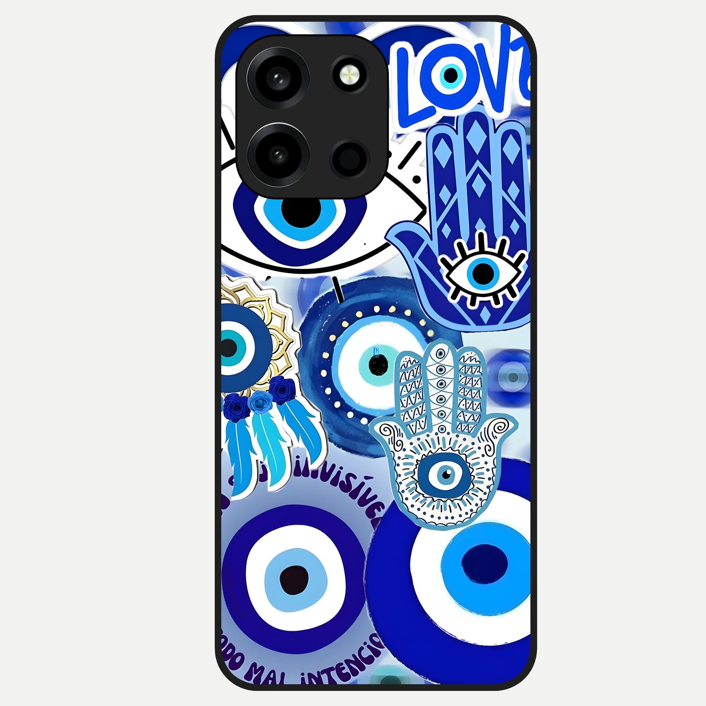  Evil Eyes Dream Glass Case For Oneplus Nord 6 back cover – full design glossy printed glass finish