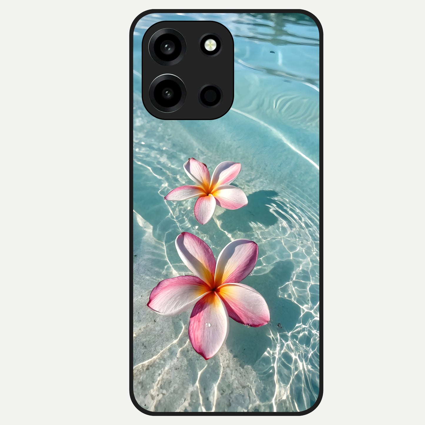  Floating Bloom Bliss Glass Case For Oneplus Nord 6 back cover – full design glossy printed glass finish