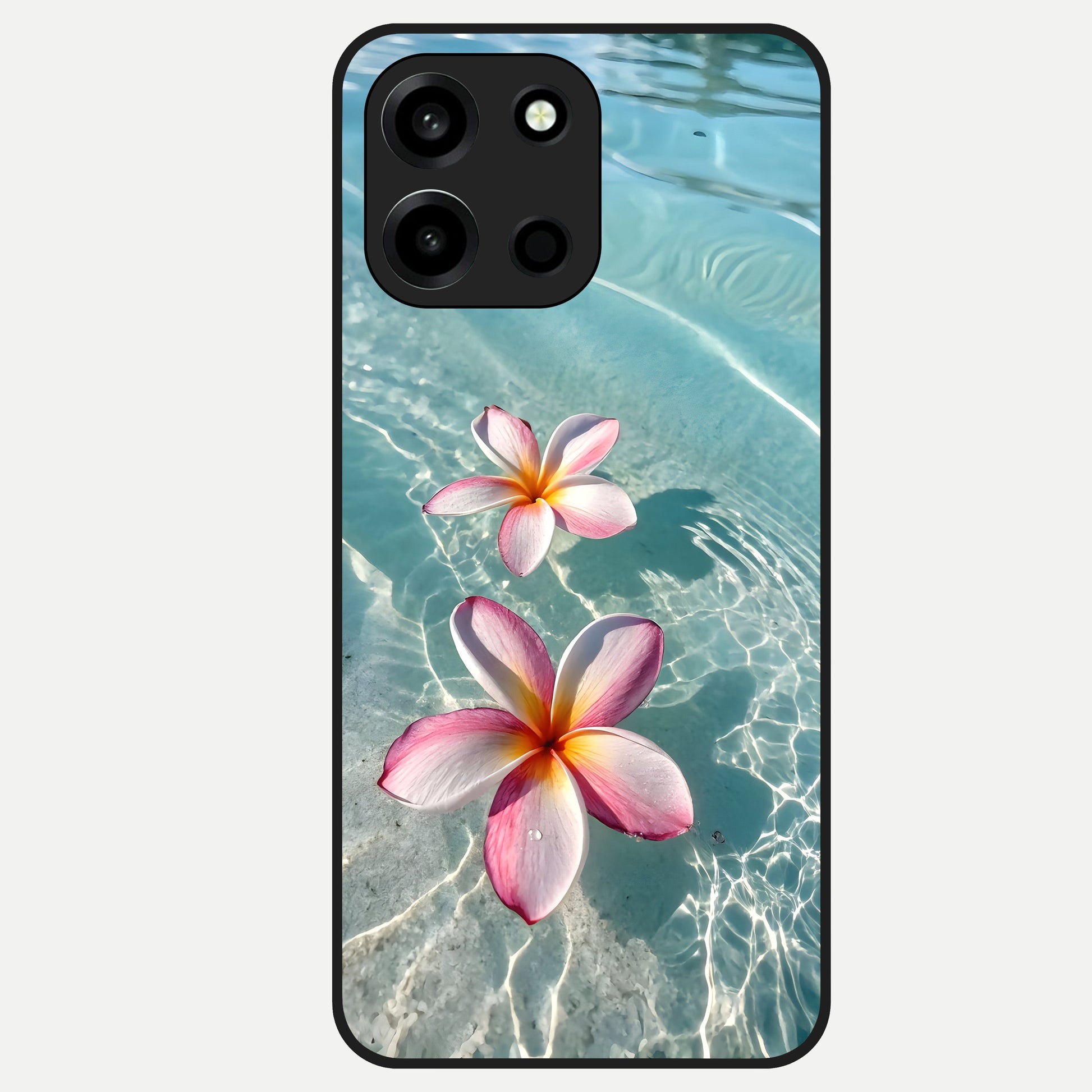 Floating Bloom Bliss Glass Case For Oneplus Nord 6 back cover – full design glossy printed glass finish
