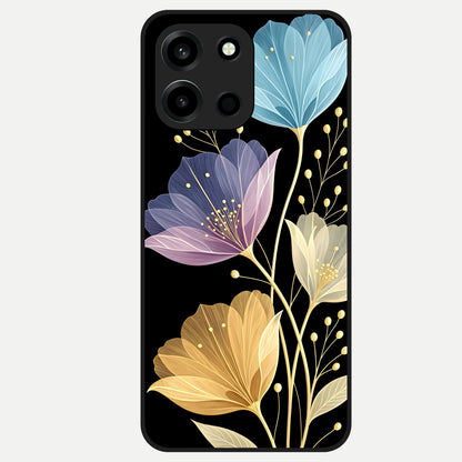  Flower Bloom Glow Glass Case For Oneplus Nord 6 back cover – full design glossy printed glass finish