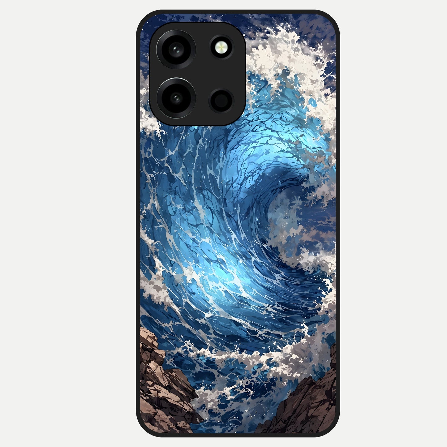  Giant Ocean Wave Glass Case For Oneplus Nord 6 back cover – full design glossy printed glass finish