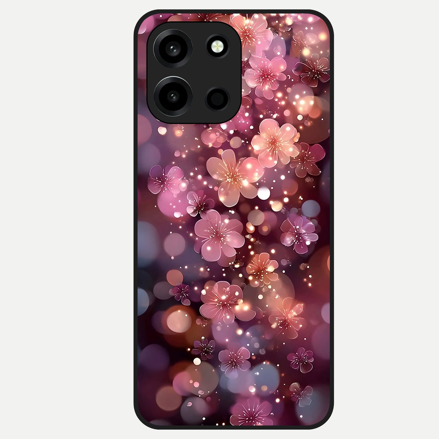  Glowing Petal Bliss Glass Case For Oneplus Nord 6 back cover – full design glossy printed glass finish