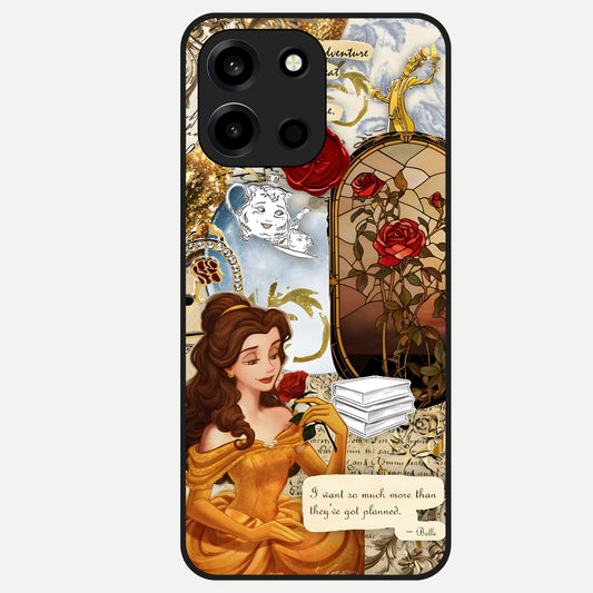  Golden Dream Belle Glass Case For Oneplus Nord 6 back cover – full design glossy printed glass finish