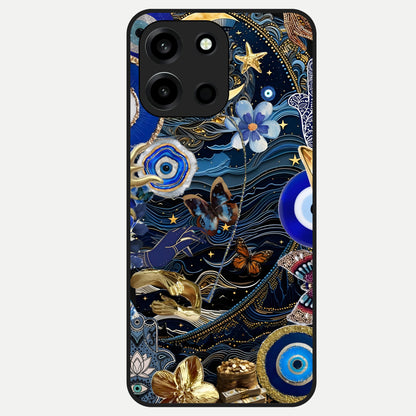  Golden Moon Magic Glass Case For Oneplus Nord 6 back cover – full design glossy printed glass finish