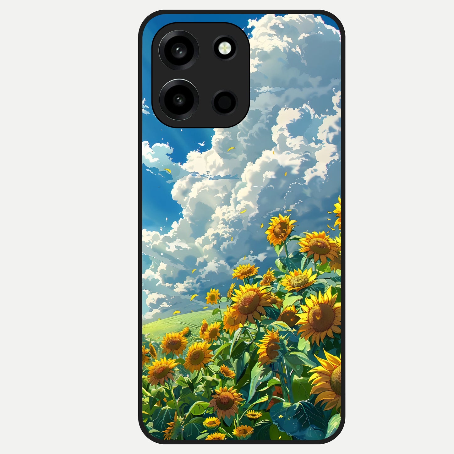  Golden Sun Glory Glass Case For Oneplus Nord 6 back cover – full design glossy printed glass finish
