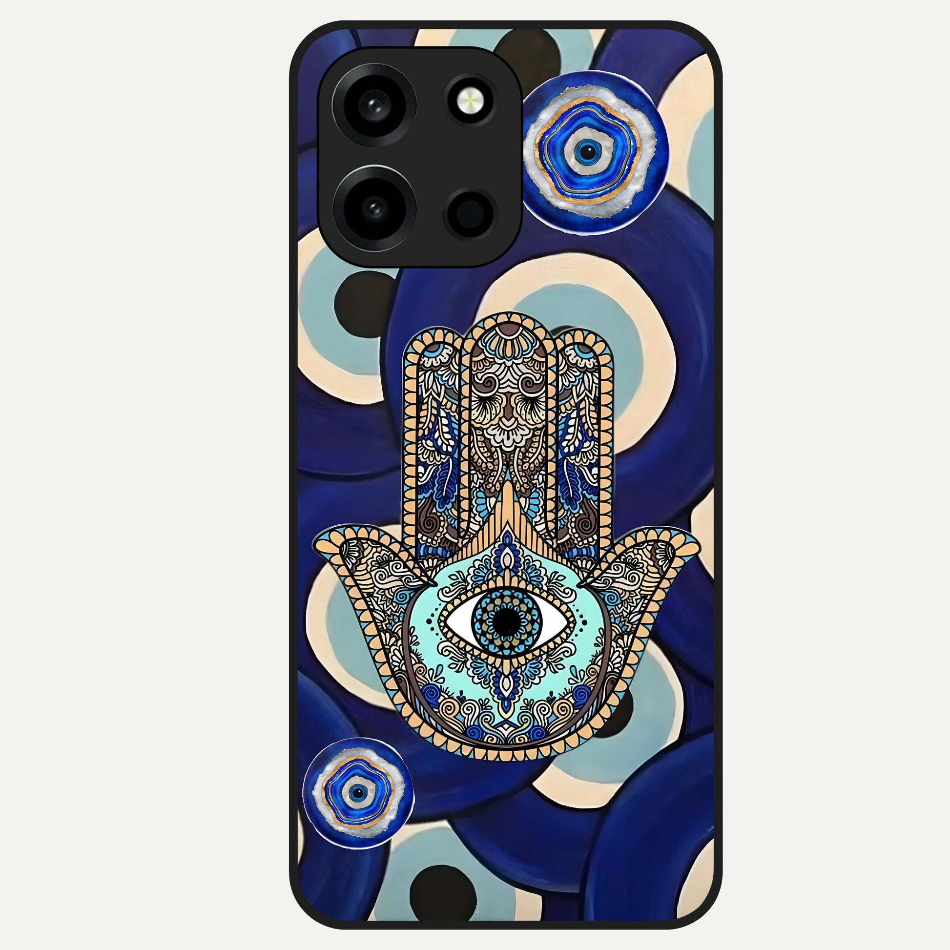  Hamsa Divine Guard Glass Case For Oneplus Nord 6 back cover – full design glossy printed glass finish