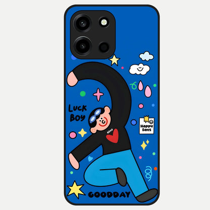  Happy Luck Vibe Glass Case For Oneplus Nord 6 back cover – full design glossy printed glass finish