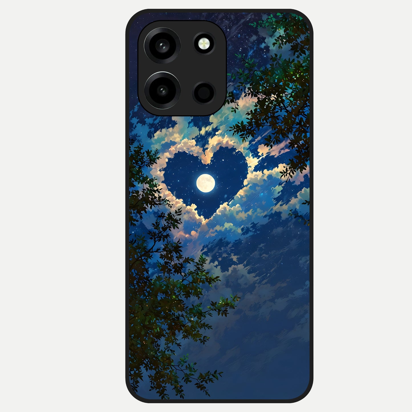  Heart With Moon Sky Glass Case For Oneplus Nord 6 back cover – full design glossy printed glass finish
