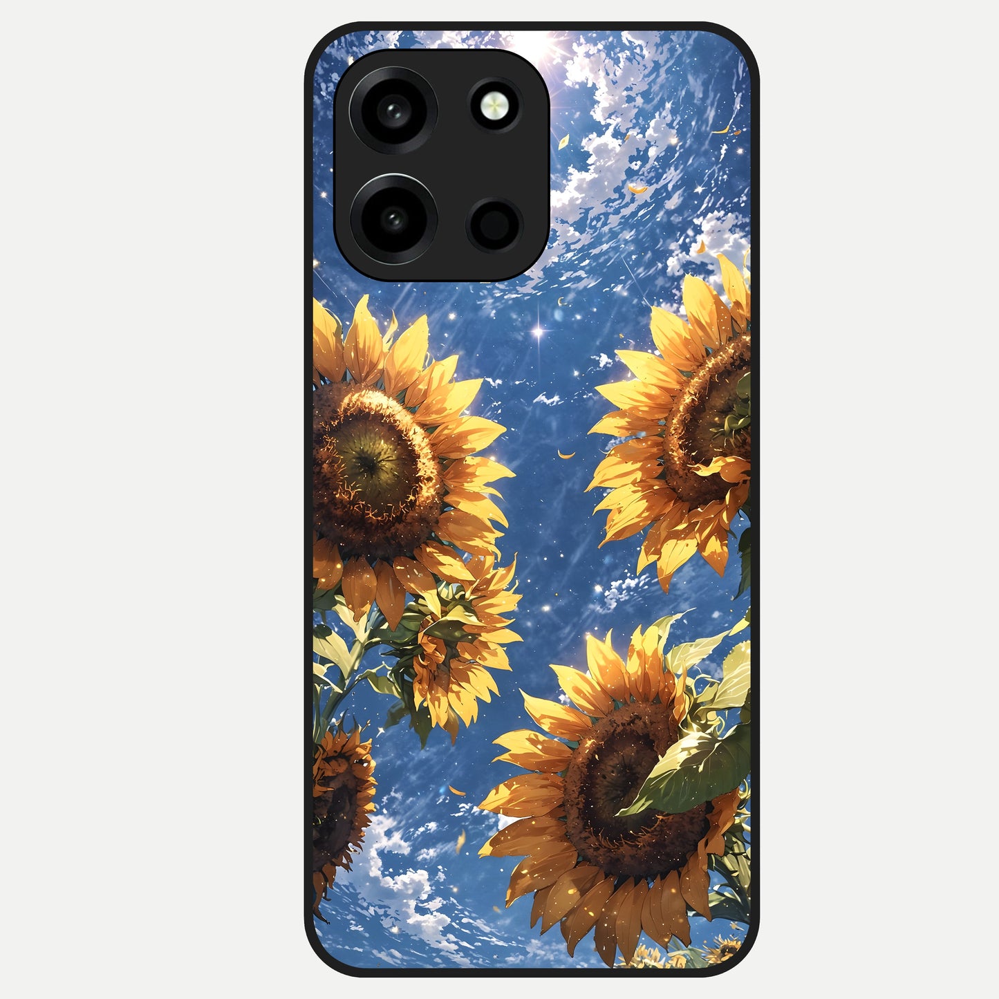  Heavenly Sunflower Rise Glass Case For Oneplus Nord 6 back cover – full design glossy printed glass finish