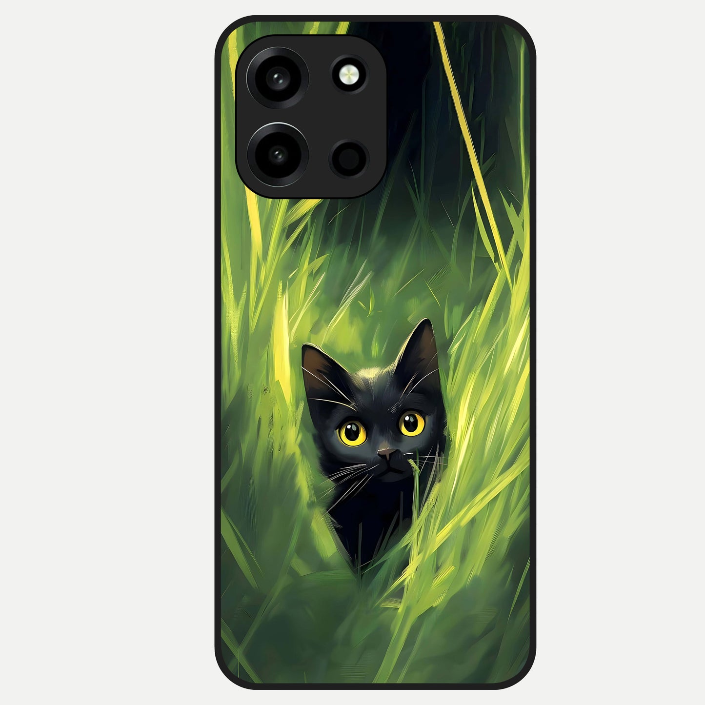  Hidden Cat Whisper Glass Case For Oneplus Nord 6 back cover – full design glossy printed glass finish