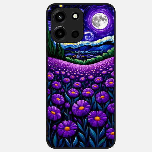  Lavender Moon Field Glass Case For Oneplus Nord 6 back cover – full design glossy printed glass finish