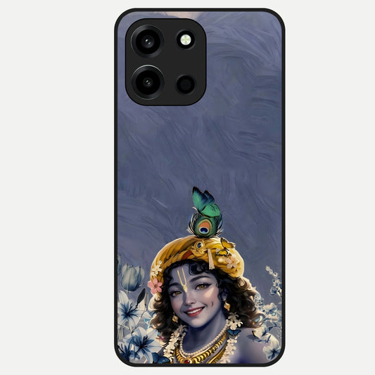  Lord Krishna Glass Case For Oneplus Nord 6 back cover – full design glossy printed glass finish