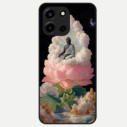 Lotus Divine Peace Glass Case For Oneplus Nord 6 back cover – full design glossy printed glass finish